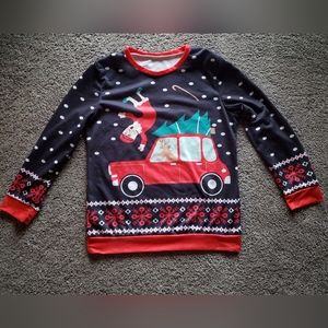 Grandma got run over by a reindeer, long sleeve tee